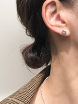 【お好きな刻印お入れします】Original Message series - heart initial mini pierce -