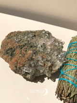 【MOMOMOON】Manihar chlorite in Quartz cluster 412.4g 【2】