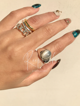 Amulet Moon Stone Ring