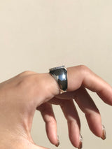 Voluminous antique Ring/size:12-15号