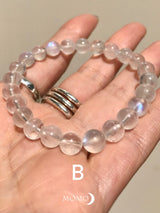 【MOMOMOON】quality:AA Rainbow Moon stone Bracelet/India