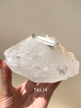 【MOMOMOON】1.3kg Madagascar quartz candle holder【No.14】