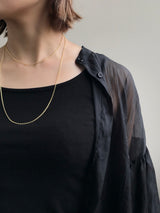 - Long Rolo 1.8mm - Pendant necklace Chain gold (K18GP)