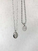 両面刻印【お好きな刻印お入れします】Original Message series - oval pendant Top -