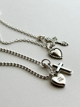 両面刻印【お好きな刻印お入れします】Chunky Heart pendant Top