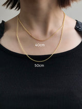 - Cable 2.0mm - Pendant necklace Chain gold (K18GP)