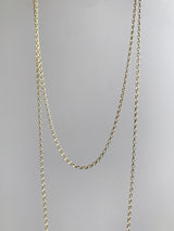 - Long Rolo 1.8mm - Pendant necklace Chain gold (K18GP)