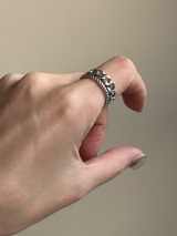 Double chain layered Open Ring