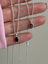 Onyx mini stone Necklace 45cm