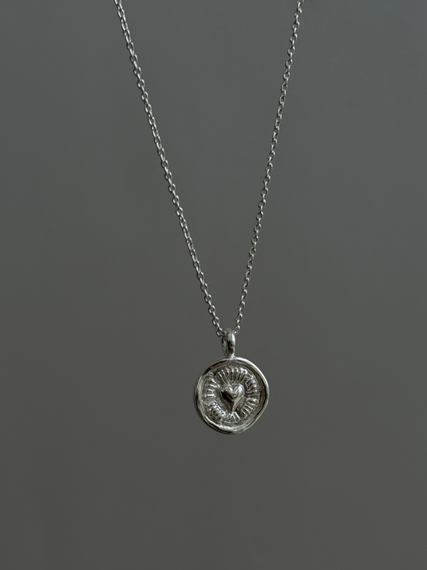 Heart Plate Necklace