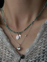 【セット割引対象外】オーバルビーズMIXチェーンネックレス  | 40〜44cm