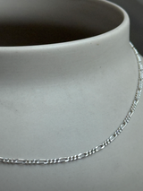 【セット割引対象外】1.8mm幅 ２面カットフィガロチェーンネックレス  | 40cm