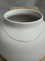 【セット割引対象外】1.8mm幅 ２面カットフィガロチェーンネックレス  | 40cm