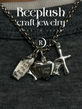 両面刻印【お好きな刻印お入れします】hand craft -Heart Ribbon-