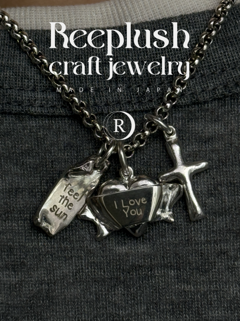 両面刻印【お好きな刻印お入れします】hand craft -Heart Ribbon-