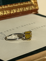 【MOMOMOON】イエローサファイヤ ラフカットリング：14号 | 天然石・鉱石・パワーストーン