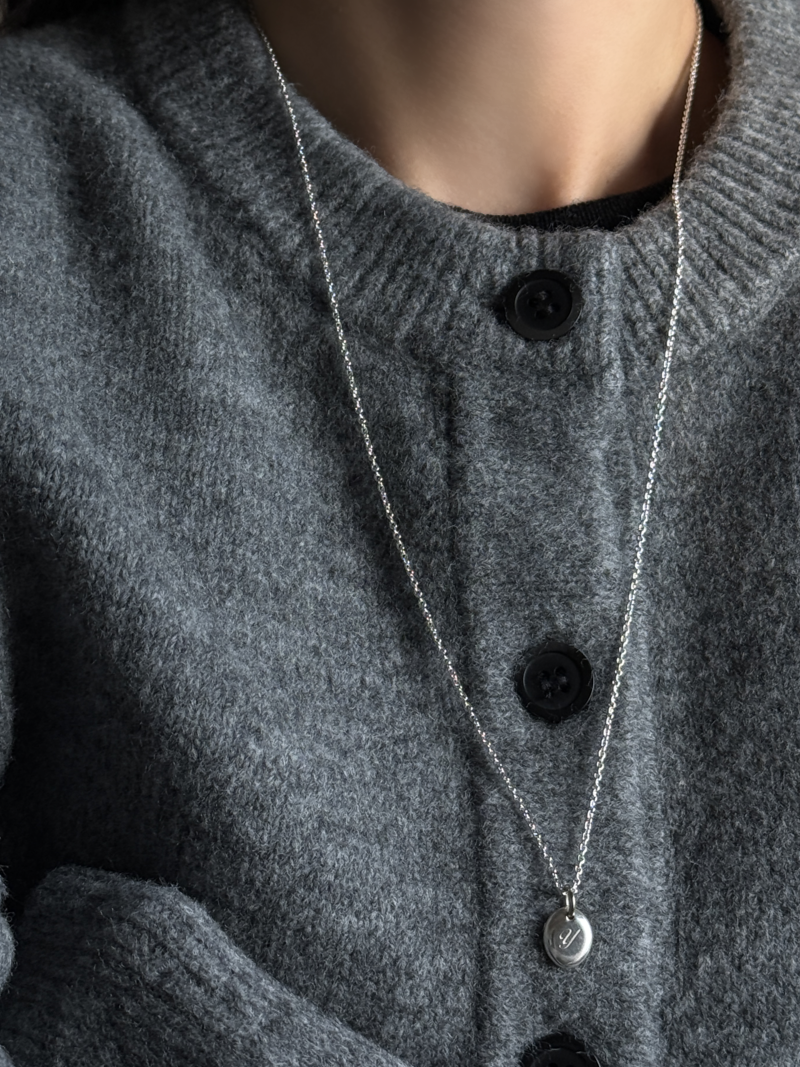 クリスマス限定ペアネックレス- oval pendant - 両面刻印/チェーンの長さが選べる!!【お好きな刻印お入れします】特別価格