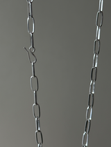 10×4mm幅 フラットロングアズキチェーンネックレス  | 45cm |フックタイプ