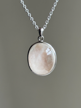 【MOMOMOON】高品質 Amphibole in Quartz pendant top【0610-7】