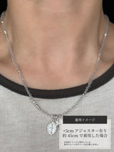 Silver925×天然石｜11月誕生石 ホワイトトパーズ ミニチャーム ネックレス 41cmまたは40cm+アジャスター5cm（Reeplushハンドメイド）