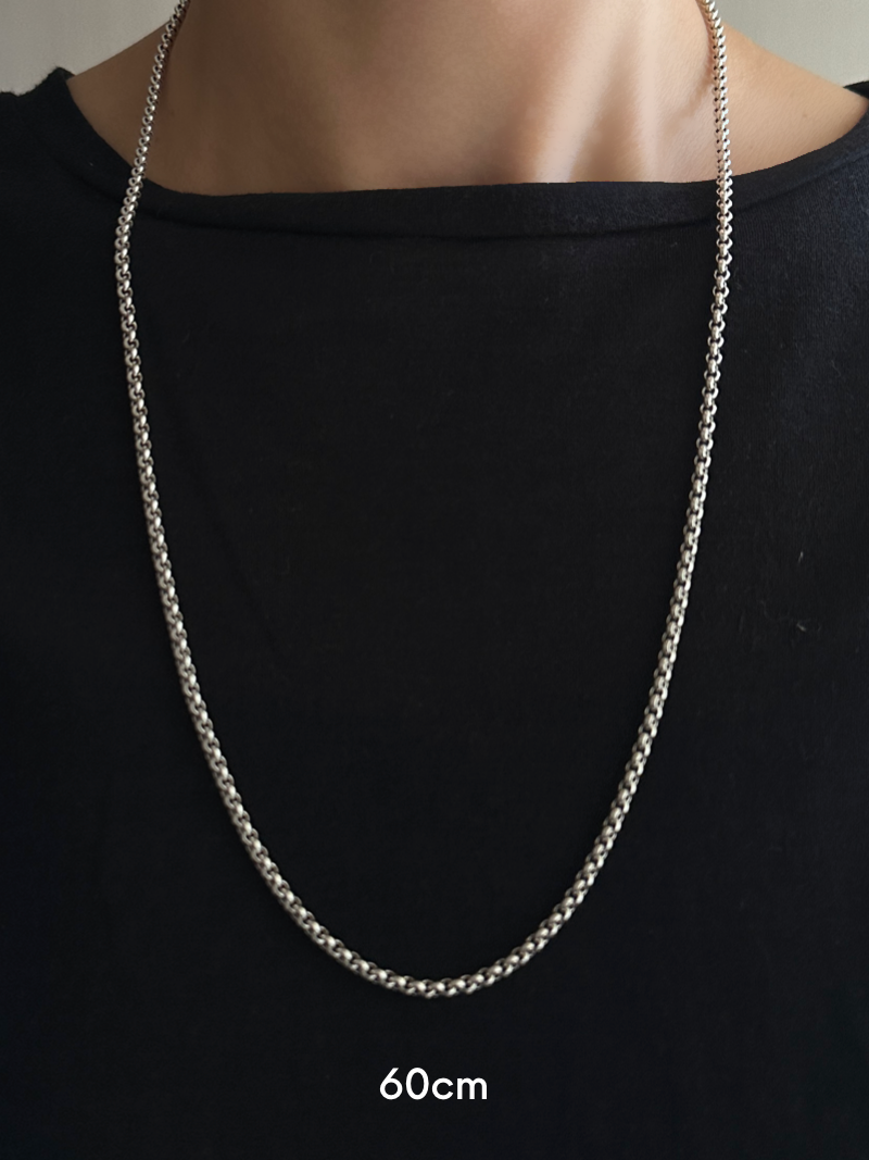 【SALE除外】3mm High Dome Necklace chain