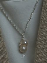 Silver925×天然石｜バロックパール ペンダントトップ（Reeplushハンドメイド）　単体