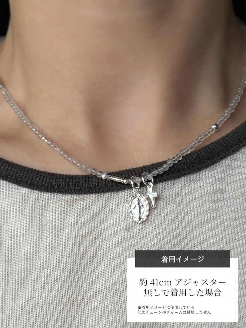 一粒石 ネックレス シルバーカラー E.M S925 一粒石 ネックレス シルバーカラー E.M S925 一粒石 ネックレス