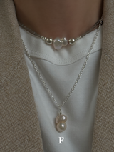 Silver925×天然石｜バロックパール ペンダントトップ（Reeplushハンドメイド）　単体