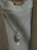 Silver925×天然石｜バロックパール ペンダントトップ（Reeplushハンドメイド）　単体