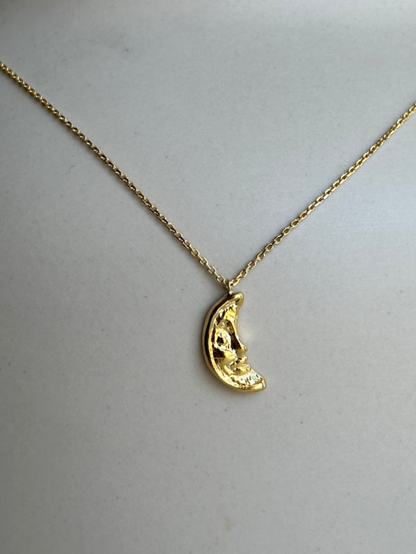 Moon necklace K18GP – Reeplush