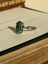 【MOMOMOON】エメラルド ラフカットリング：13号 | 天然石・鉱石・パワーストーン