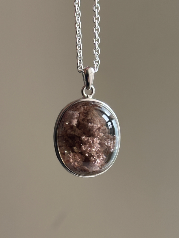 【MOMOMOON】高品質 Garden Quartz pendant top【0610-4】