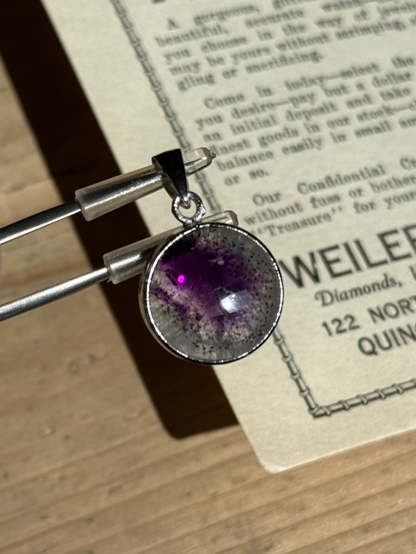 MOMOMOON】ファントムアメジスト ペンダントトップ |ブラジル産| 1点