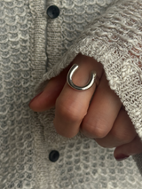 フリーサイズ ホースシューリング 10号〜16号程度調整可能| silver925 | 馬蹄