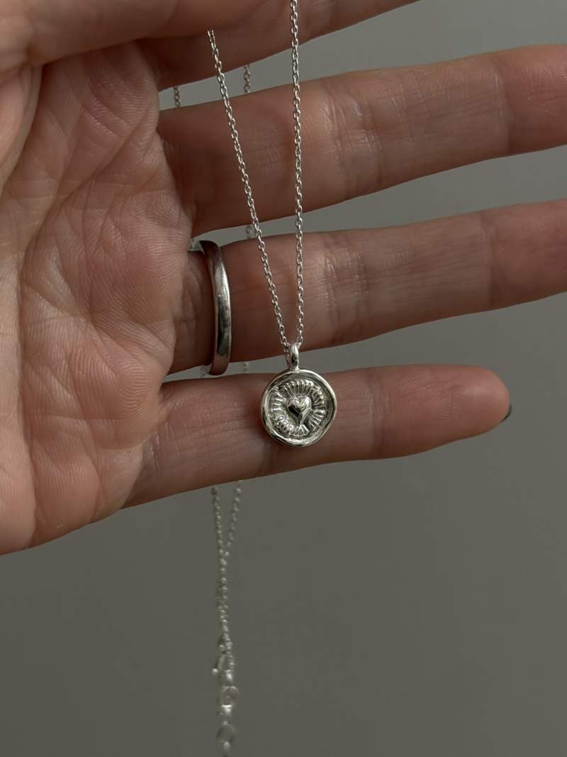 Heart Plate Necklace
