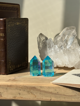 【MOMOMOON】アクアオーラミニタワー 2点セット |aqua aura|天然石・鉱石・パワーストーン【SC081-6】