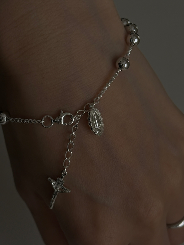 Medium Ball chain medal bracelet