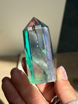 【MOMOMOON】レインボーオーラクリスタル（水晶）ポイント  A | 天然石・鉱石・パワーストーン