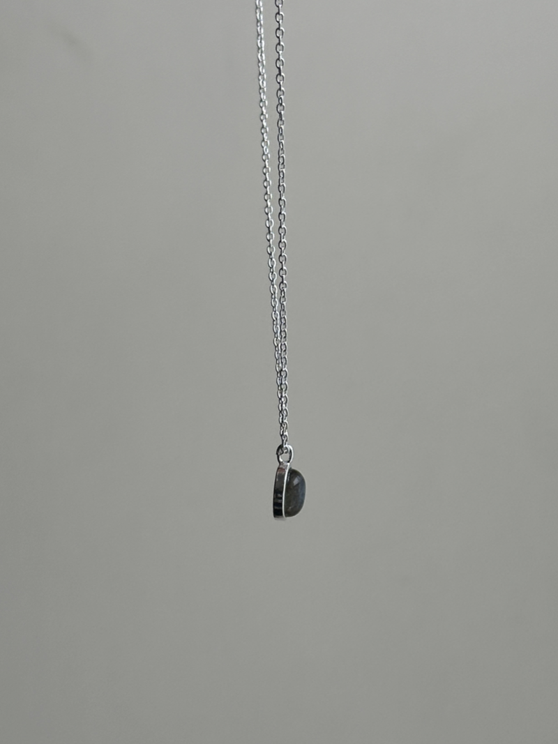 Labradorite mini stone Necklace 40cm+3cm