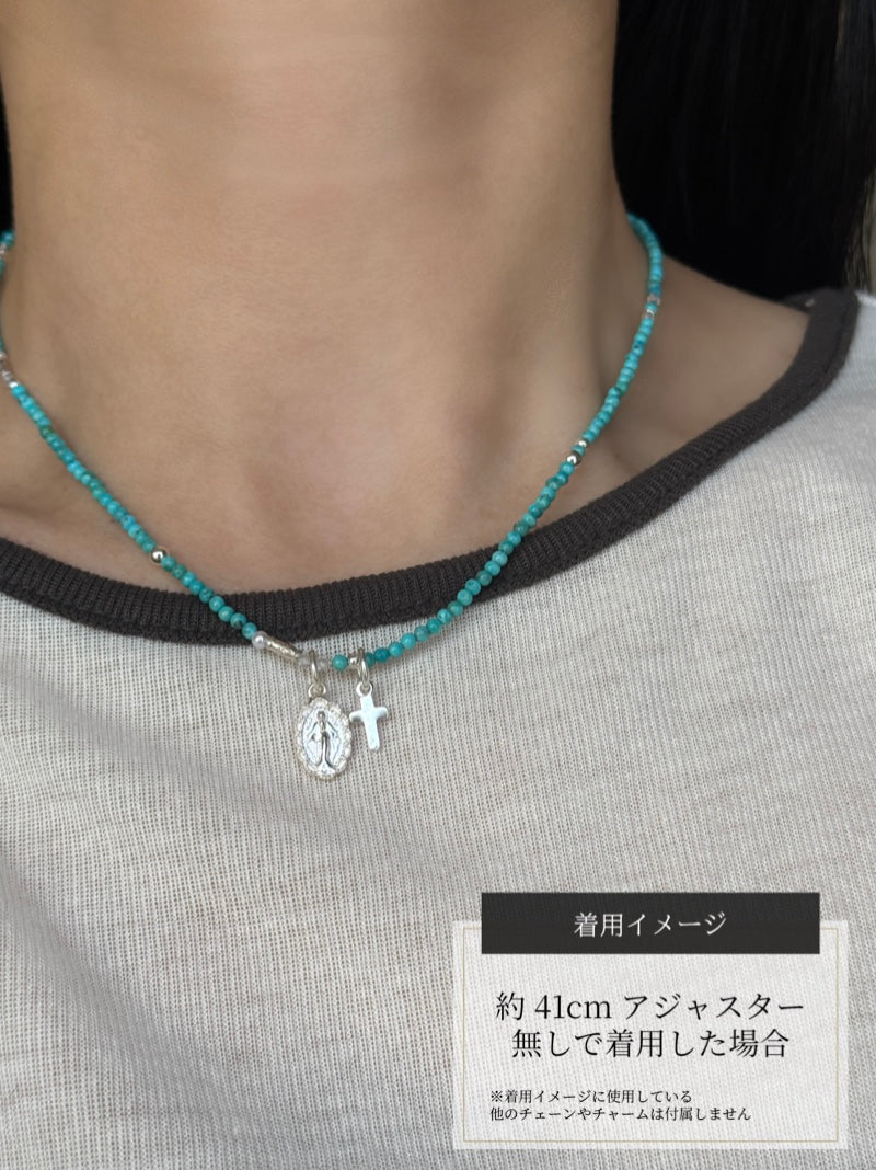 Silver925×天然石｜12月誕生石 トルコ石(ターコイズ) ミニチャーム