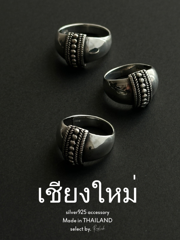 【Chiengmai silver】Viṣṇu Ring 12号/20号【made in THAILAND 】