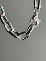 9mm fat oval chain bracelet 19cm