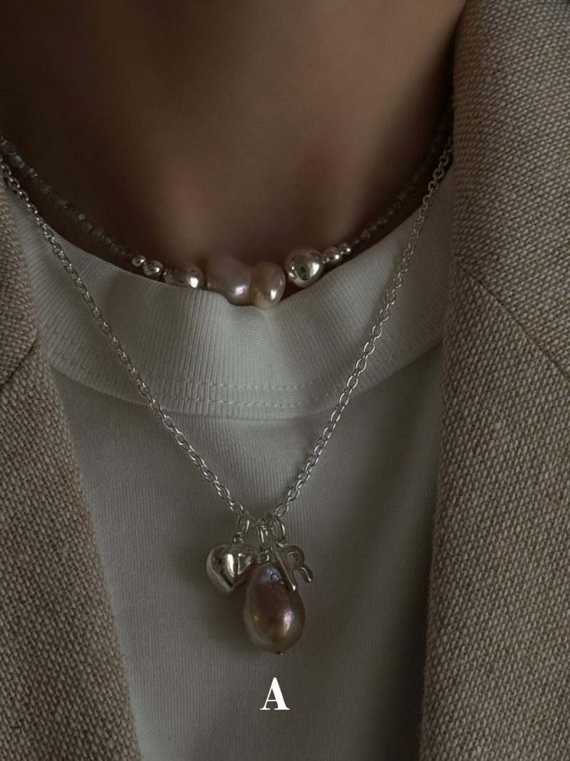 Silver925×天然石｜バロックパール ペンダントトップ（Reeplushハンドメイド）　単体