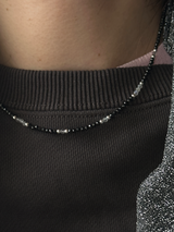Labradorite × cubiczirconia Necklace(再入荷)