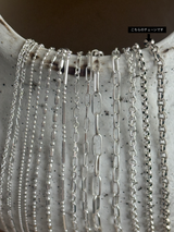 3.5mm幅 重厚 Archiv Chain n Necklace40cm,50cm |シルバー925【セット割引対象外】