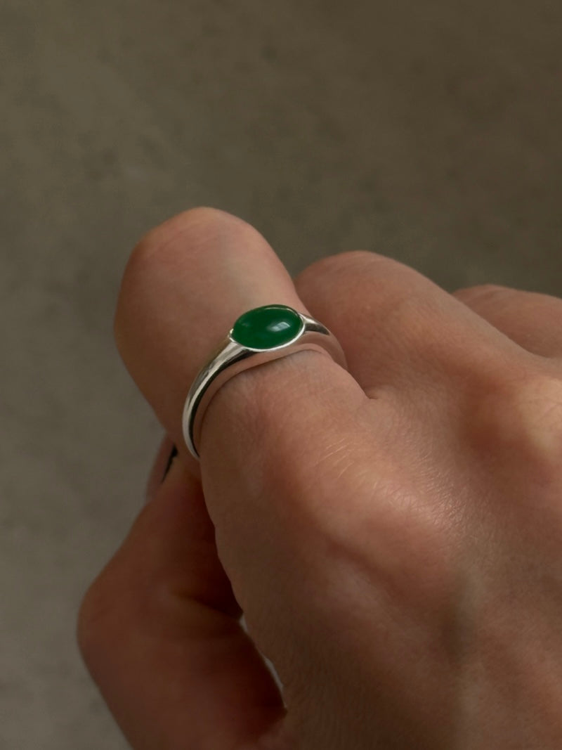Green jade Ring/約12号〜15号
