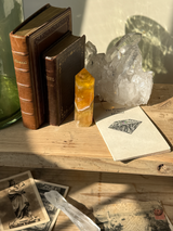 【MOMOMOON】イエローフローライト タワー |fluorite|天然石・鉱石・パワーストーン【SC081-9】