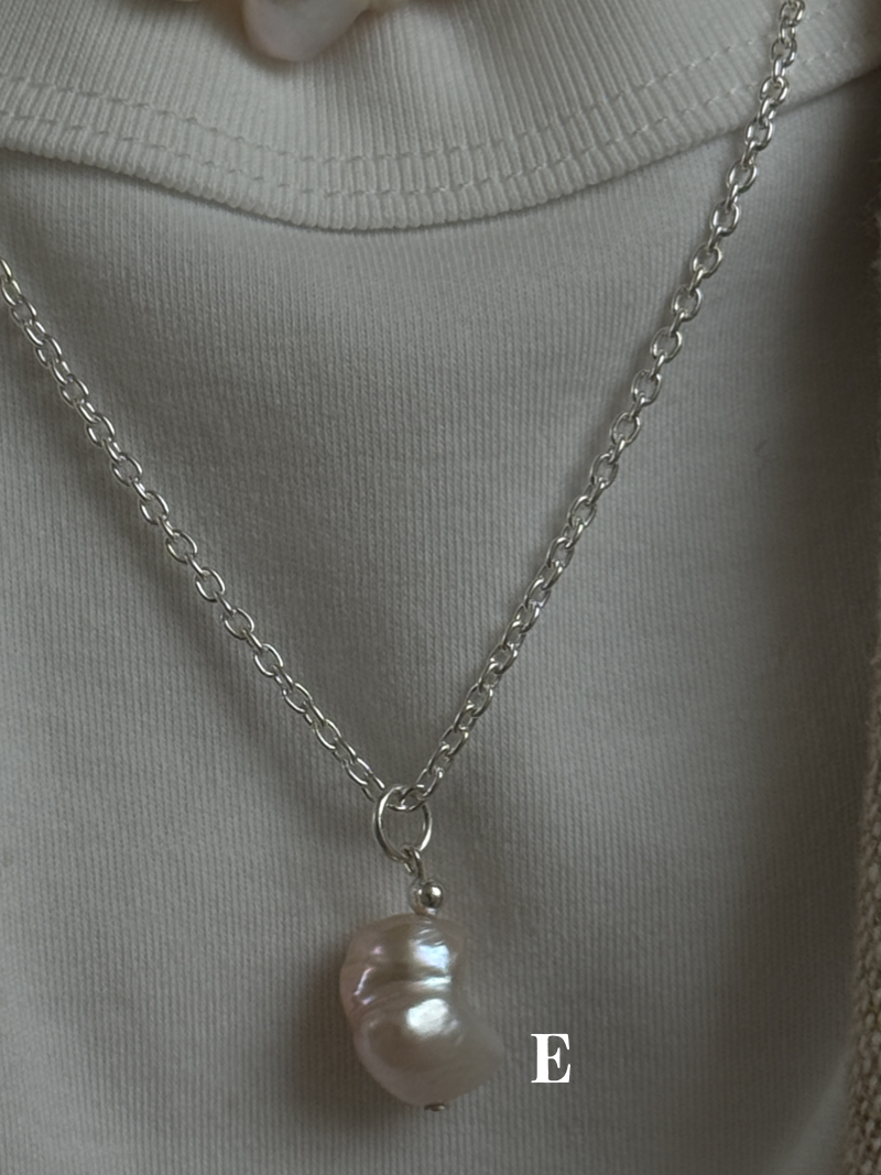 Silver925×天然石｜バロックパール ペンダントトップ（Reeplushハンドメイド）　単体