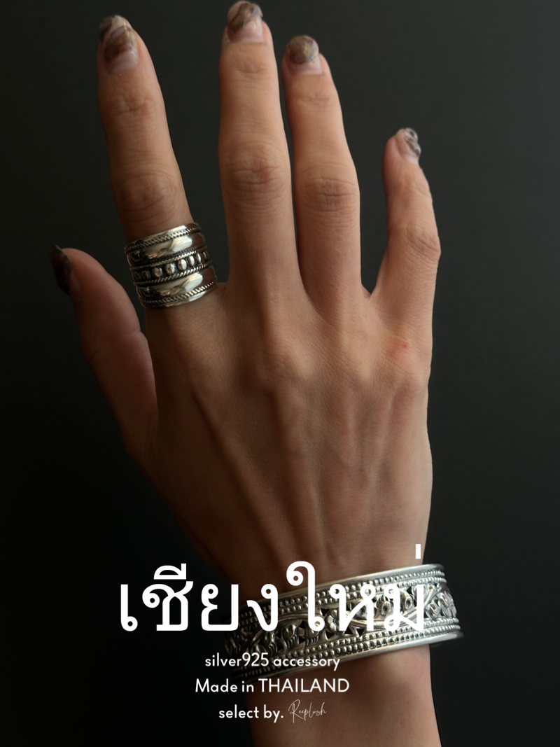 【Chiengmai silver】Fearless Ring 16-17号【made in THAILAND 】