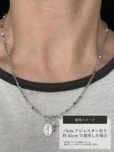 Silver925×天然石｜4月誕生石 ダイヤモンドクォーツ ミニチャーム ネックレス 41cmまたは40cm+アジャスター5cm（Reeplushハンドメイド）